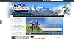 Desktop Screenshot of bigmountainchiropractic.com