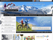 Tablet Screenshot of bigmountainchiropractic.com